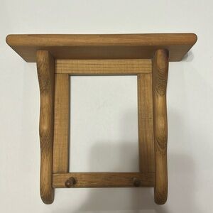 Pine Wood Shelf and Photo Frame
